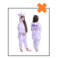 Onesie unicorn paars